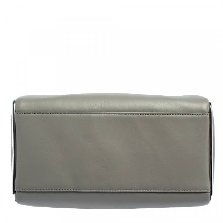 Pre Owned Alexander Wang Grey Leather Small Halo Satchel