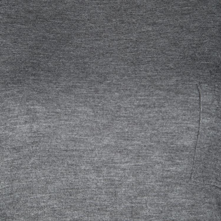 Pre Owned T by Alexander Wang Grey Melange Jersey Long Sleeve T-Shirt XS