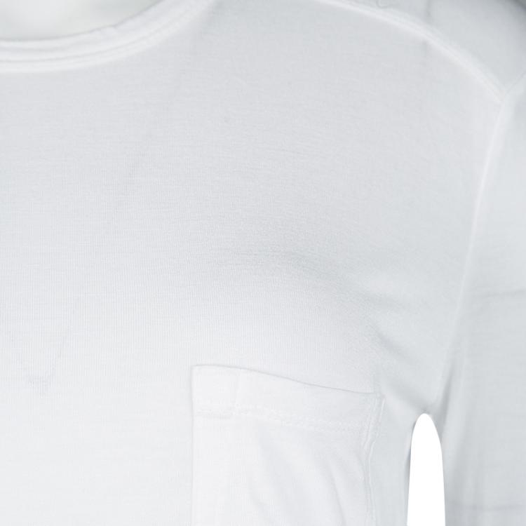 Pre Owned T by Alexander Wang White Jersey Long Sleeve T-Shirt XS