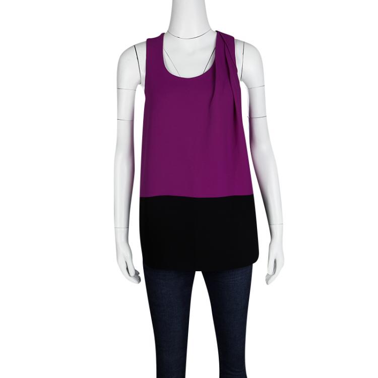 Pre Owned Alexander Wang Colorblock Sleeveless Top S