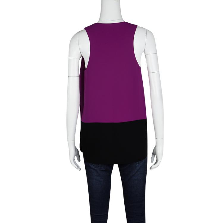 Pre Owned Alexander Wang Colorblock Sleeveless Top S