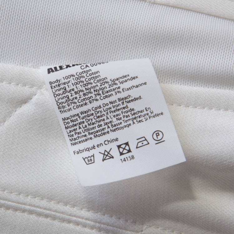 Pre Owned Alexander Wang White Cotton Draped Bustier T Shirt S 