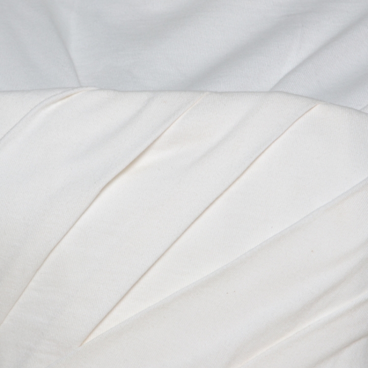 Pre Owned Alexander Wang White Cotton Draped Bustier T Shirt S 