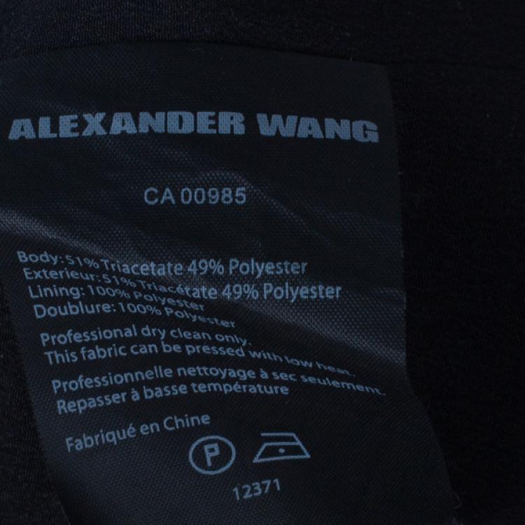 Pre Owned Alexander Wang Crepe Laser Cut Skirt S