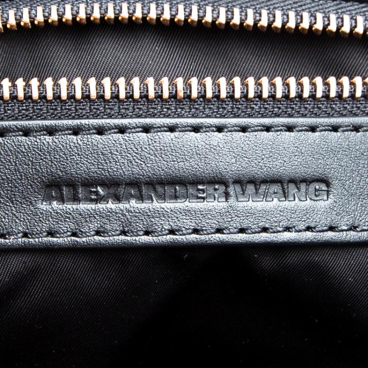 Pre Owned Alexander Wang Black Pebbled Leather Marion Crossbody Bag 