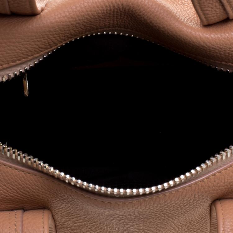 Pre Owned Alexander Wang Peach Pebbled Leather Rocco Duffel Bag