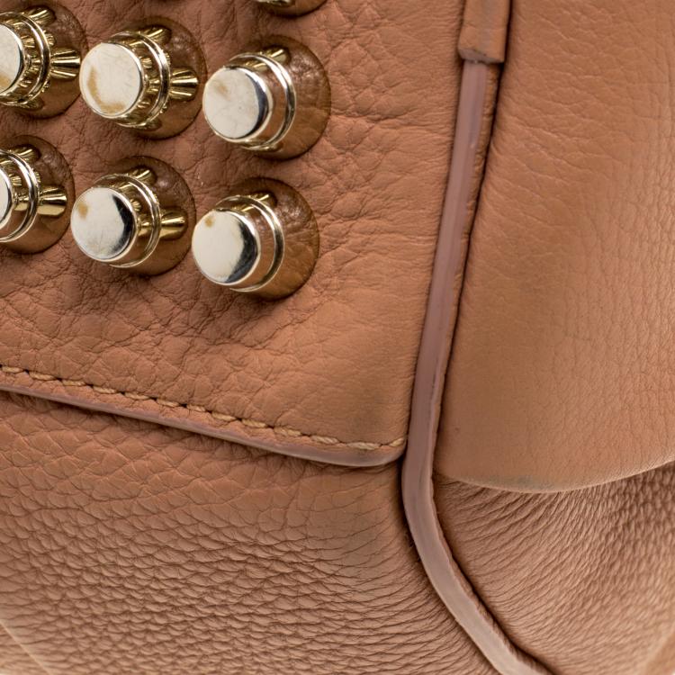 Pre Owned Alexander Wang Peach Pebbled Leather Rocco Duffel Bag