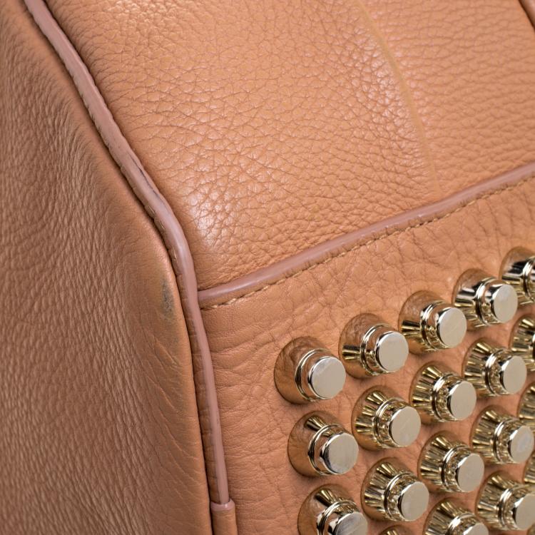 Pre Owned Alexander Wang Peach Pebbled Leather Rocco Duffel Bag