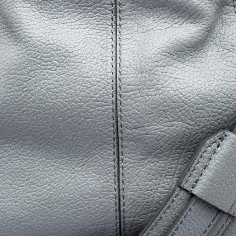 Pre Owned Alexander Wang Grey Leather Small Emile Satchel
