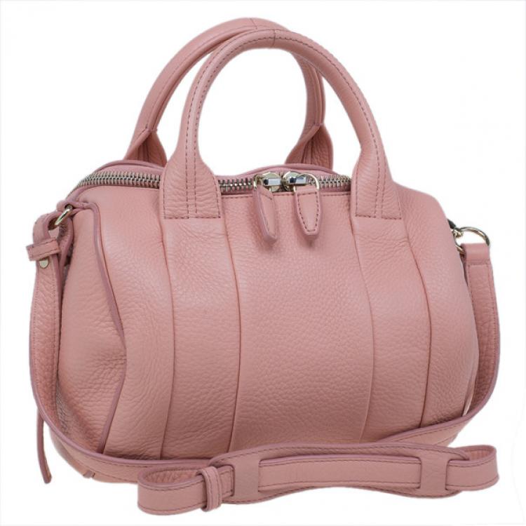 Pre Owned Alexander Wang Pink Leather Rockie Bag