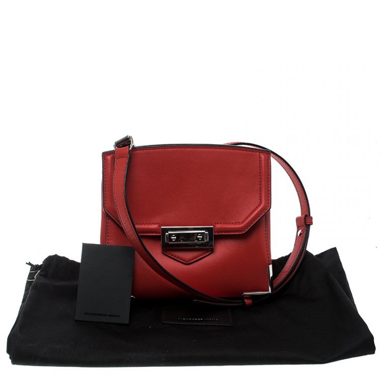 Pre Owned Alexander Wang Red Leather Small Marion Shoulder Bag