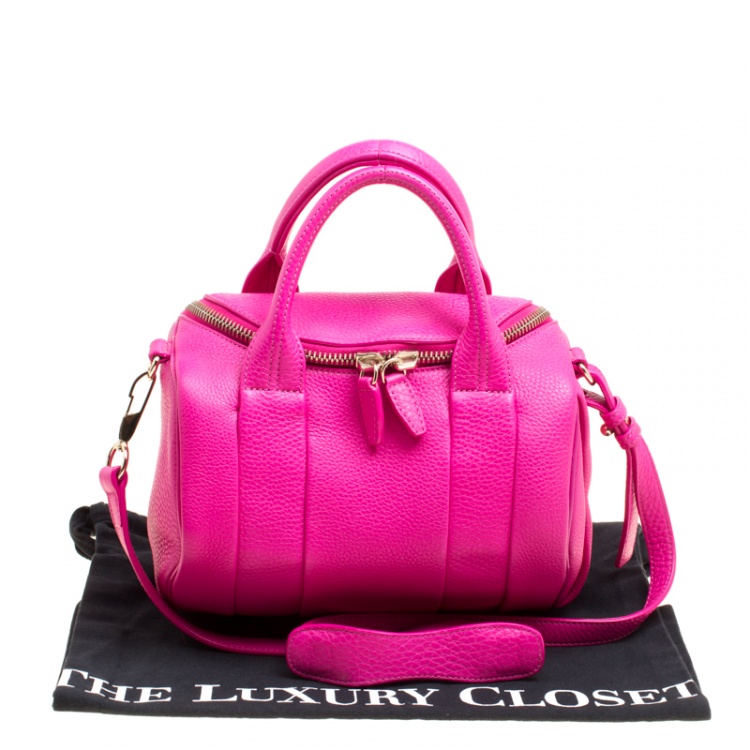 Pre Owned Alexander Wang Pink Leather Rocco Top Handle Bag