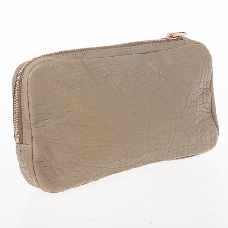 Pre Owned Alexander Wang Pink Dumbo Leather Clutch