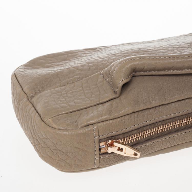 Pre Owned Alexander Wang Pink Dumbo Leather Clutch