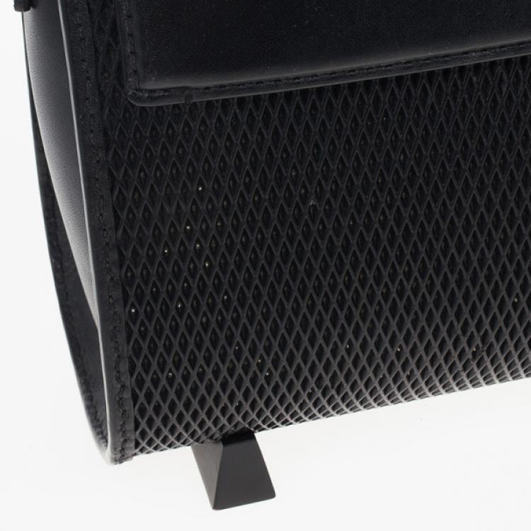 Pre Owned Alexander Wang Chastity Mini Leather Mesh Shoulder Bag