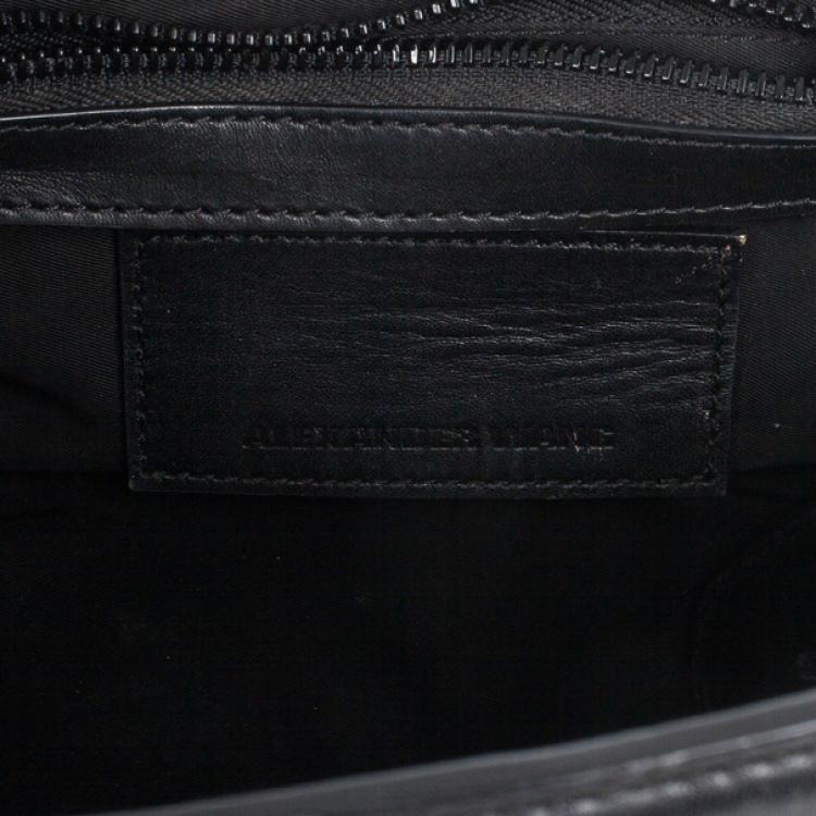 Pre Owned Alexander Wang Chastity Mini Leather Mesh Shoulder Bag