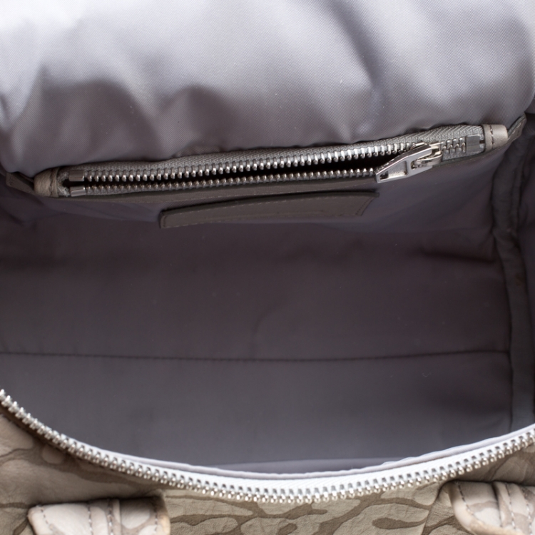 Pre Owned Alexander Wang Grey Textured Leather Rocco Top Handle Bag