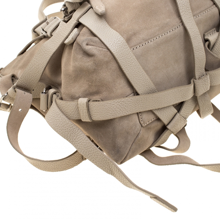 Pre Owned Alexander Wang Beige Suede and Leather Kristen Tote