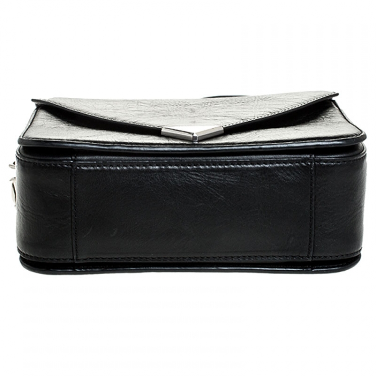 Pre Owned Alexander Wang Black Leather Small Prisma Envelope Crossbody Bag