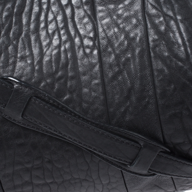 Pre Owned Alexander Wang Black Leather Rocco Duffel Bag