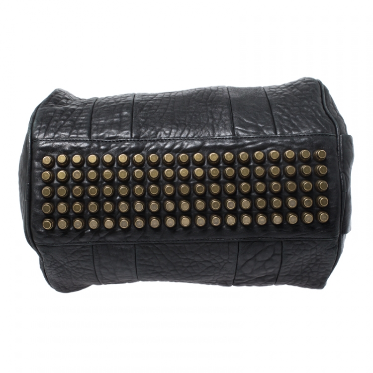 Pre Owned Alexander Wang Black Leather Rocco Duffel Bag