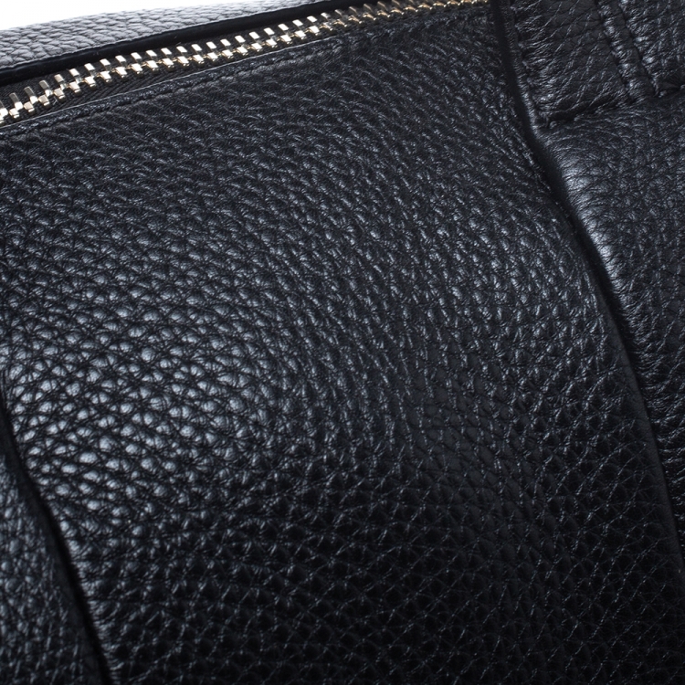 Pre Owned Alexander Wang Black Pebbled Leather Rocco Duffle Bag