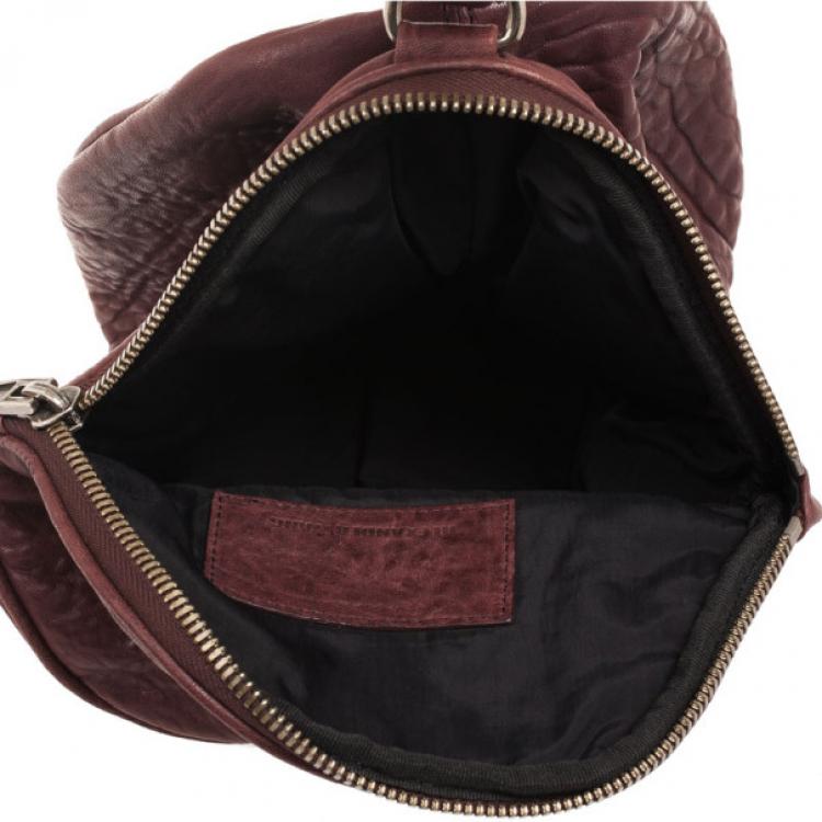 Pre Owned Alexander Wang Maroon Diego Drawstring Bag