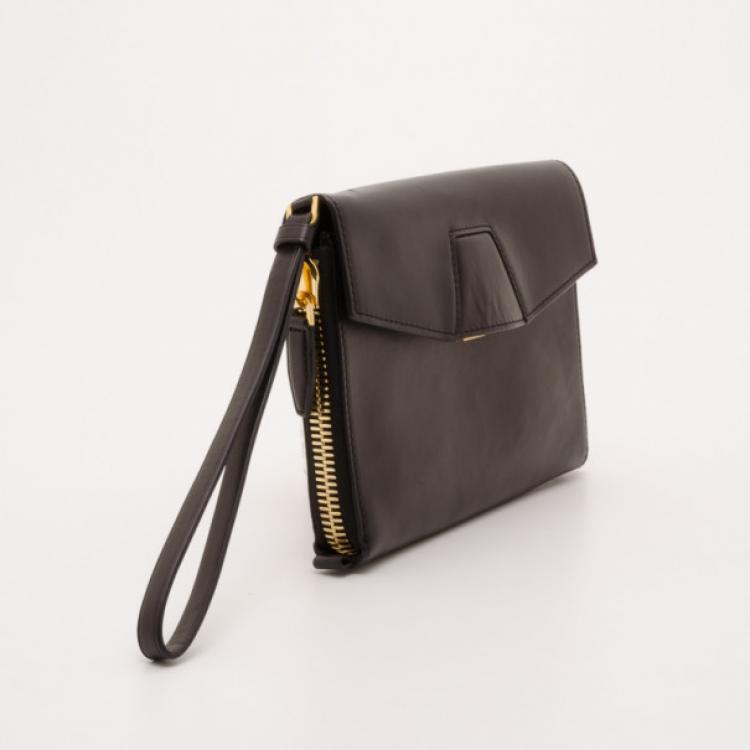 Pre Owned Alexander Wang Leather Lydia Clutch 