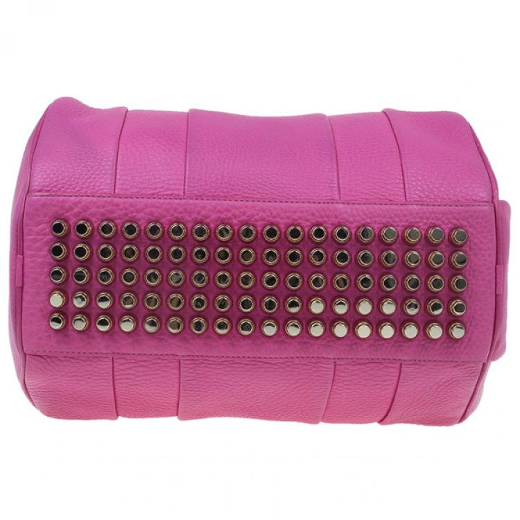 Pre Owned Alexander Wang Flamingo Leather Rocco Large Bag