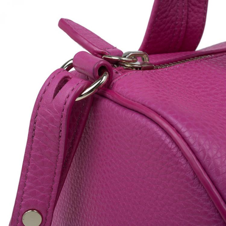 Pre Owned Alexander Wang Flamingo Leather Rocco Large Bag