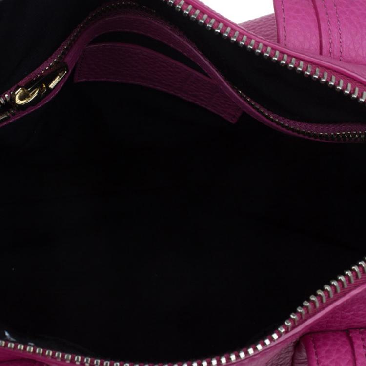 Pre Owned Alexander Wang Flamingo Leather Rocco Large Bag