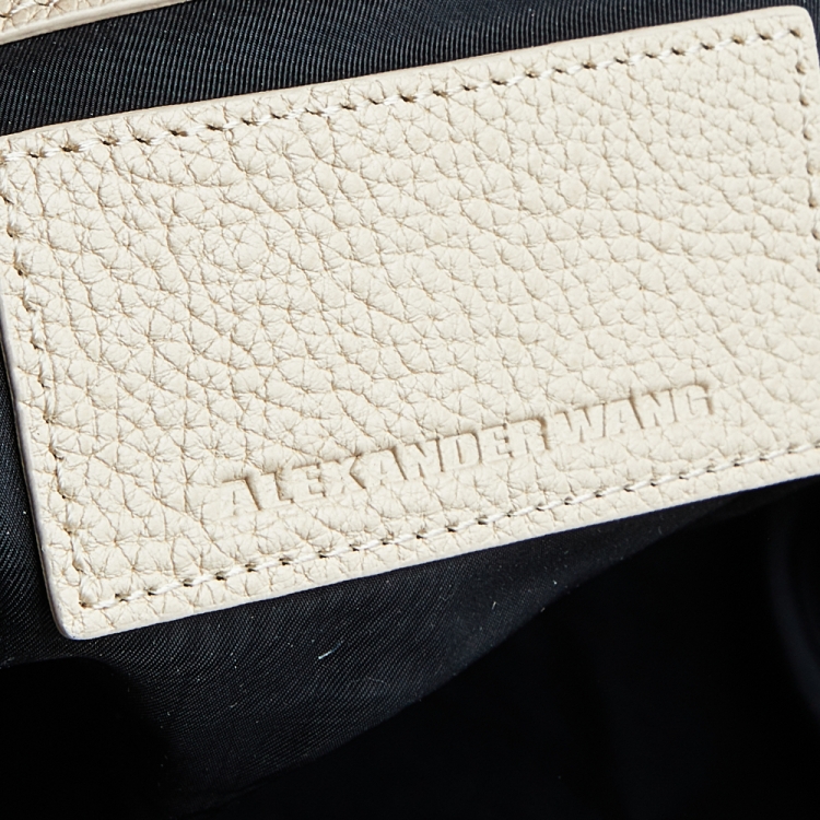 Pre Owned Alexander Wang Cream Leather Emile Satchel