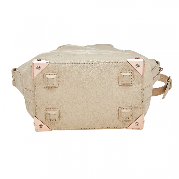 Pre Owned Alexander Wang Cream Leather Emile Satchel