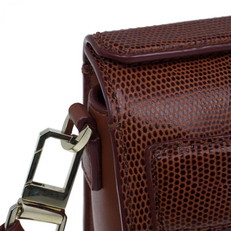 Pre Owned Alexander Wang Maroon Lambskin Mini Chastity Sling