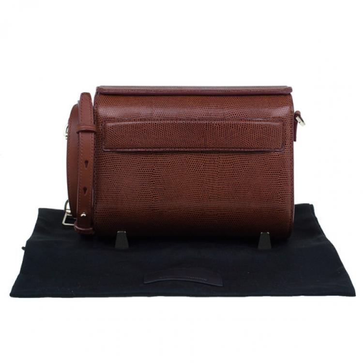 Pre Owned Alexander Wang Maroon Lambskin Mini Chastity Sling