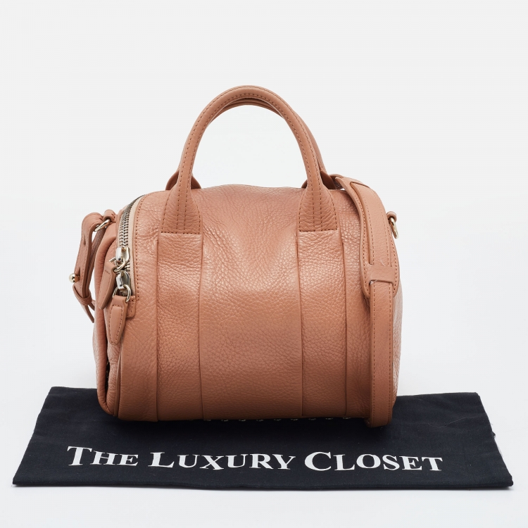 Pre Owned Alexander Wang Light Brown Leather Rocco Duffel Bag