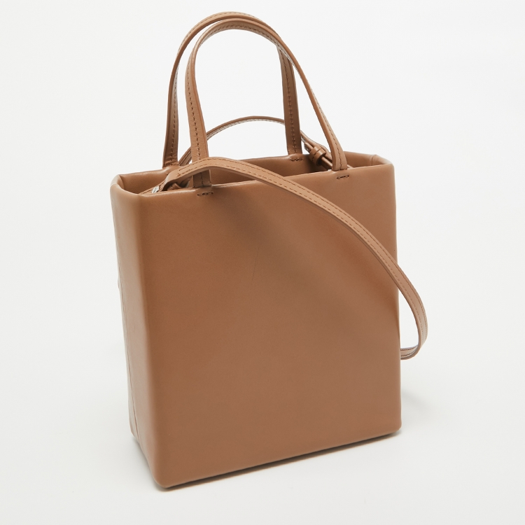 Pre Owned Alexander Wang Brown Leather Mini She.E.O Shopper Crossbody Bag