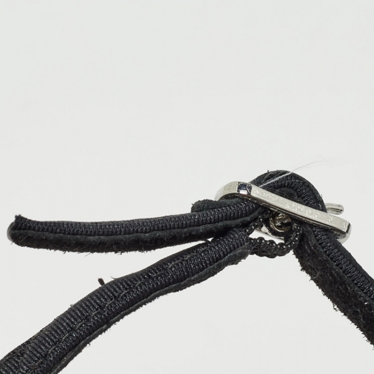 Pre Owned Alexander Wang Black Fabric Julie Sandals Size 39