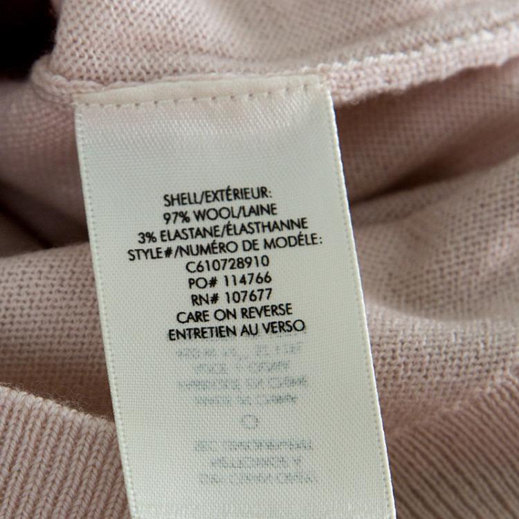 مملوكة مسبقًا Alice + Olivia Blush Pink Wool Denny Strass Lip Slogan Sweater L