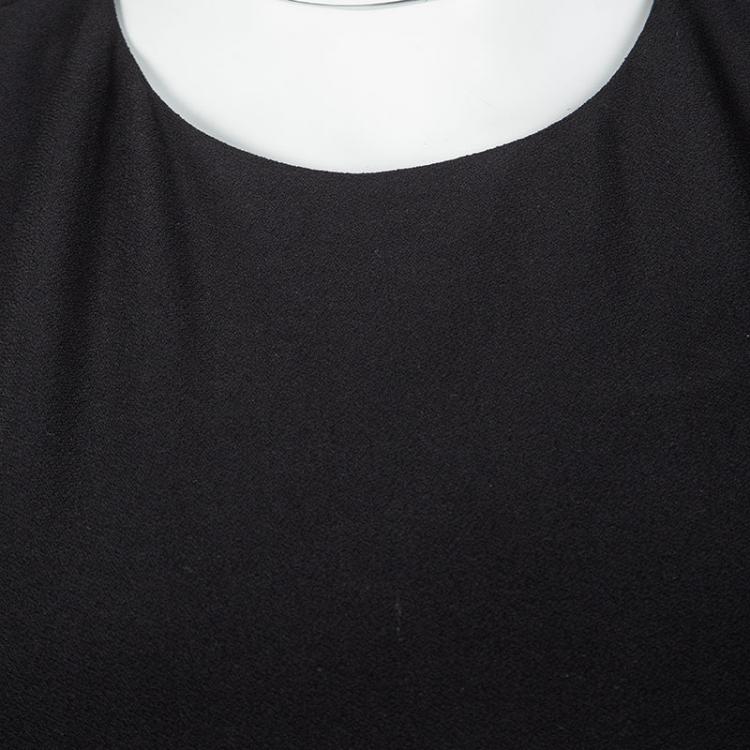 Pre Owned Alice + Olivia AIR Black Sleeveless T Back Crop Top M