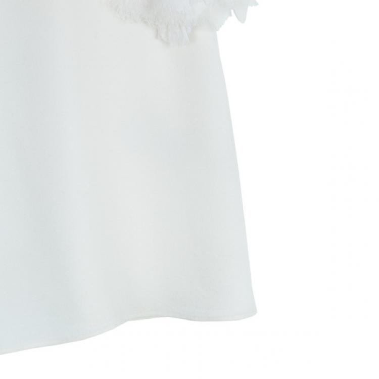 Pre Owned Alice + Olivia Halterneck Ruffle Top S