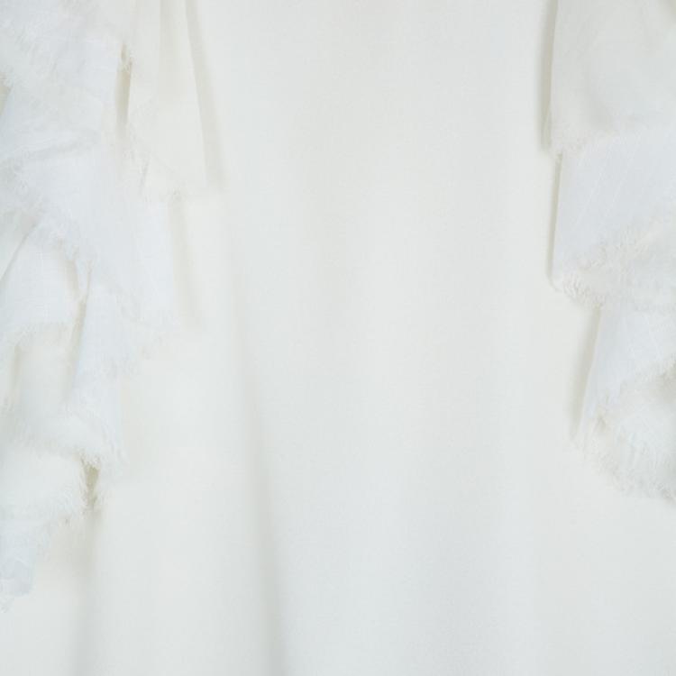 Pre Owned Alice + Olivia Halterneck Ruffle Top S