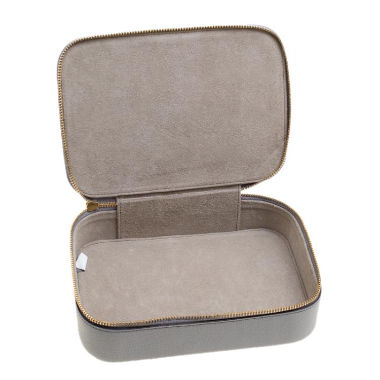 Pre Owned Anya Hindmarch Grey Leather Egg Keepsake Box