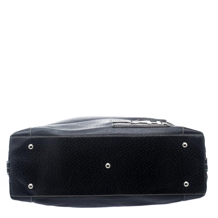 Pre Owned Anya Hindmarch Black Leather Elrod Hobo