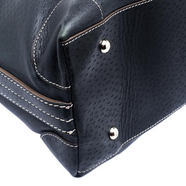 Pre Owned Anya Hindmarch Black Leather Elrod Hobo