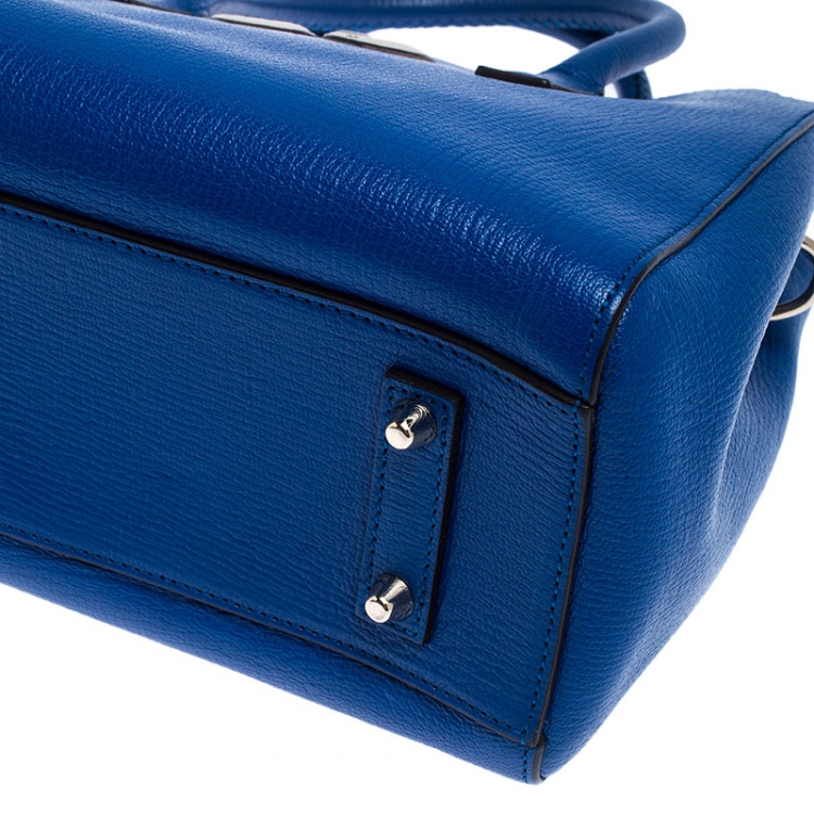 Pre Owned Anya Hindmarch Blue Leather Ebury Tote