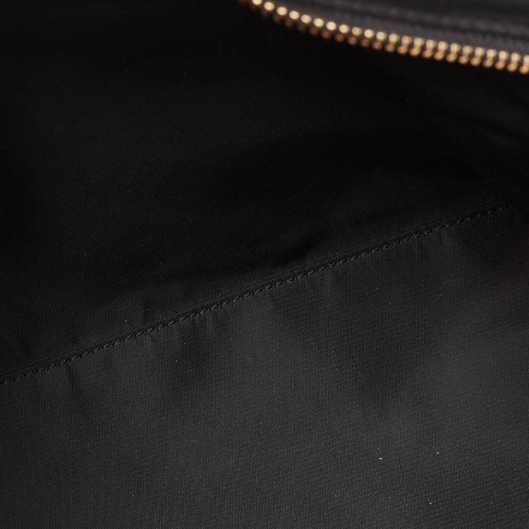 Pre Owned Anya Hindmarch Black Nylon and Leather Multi Pocket Tote 