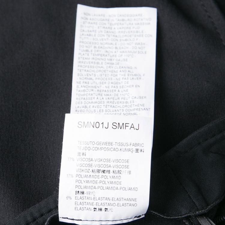 Pre Owned Armani Collezioni Black Classic Pencil Skirt M