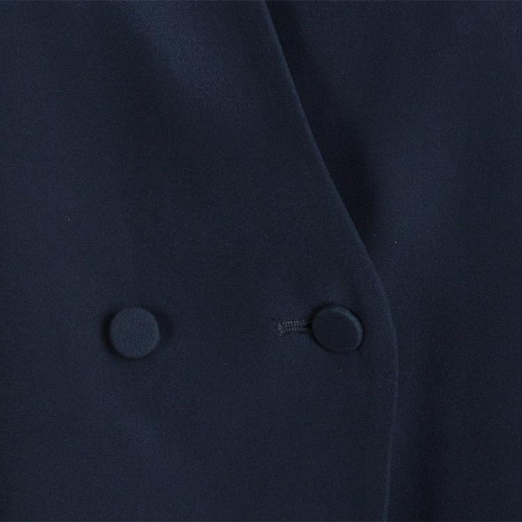 Pre Owned Armani Collezioni Navy Blue Cady Pant Suit M