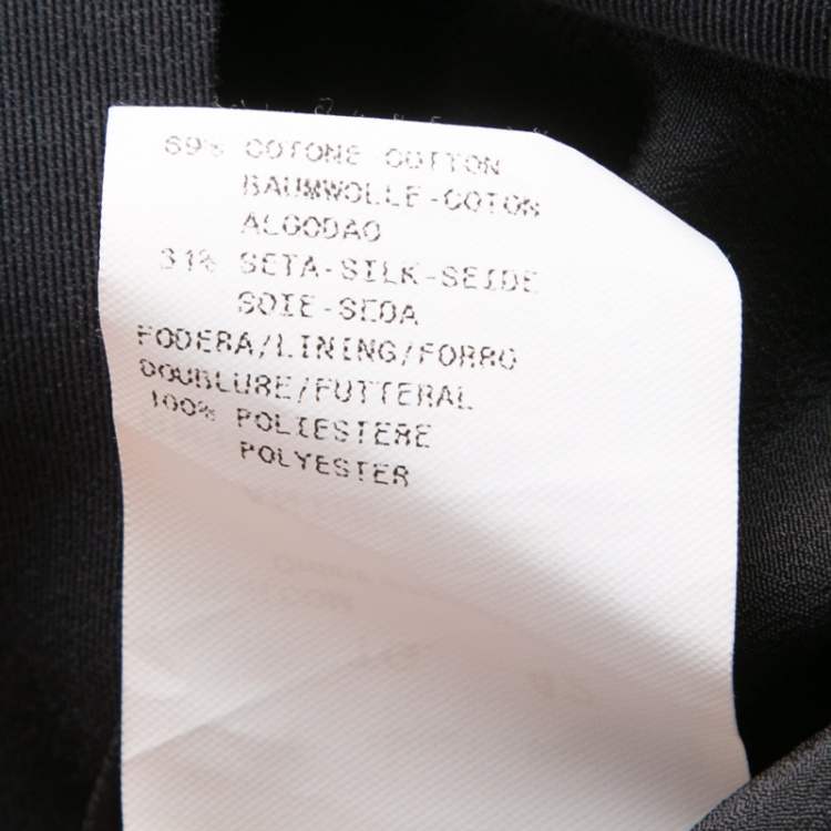 Pre Owned Armani Collezioni Black Single Button Tailored Blazer M